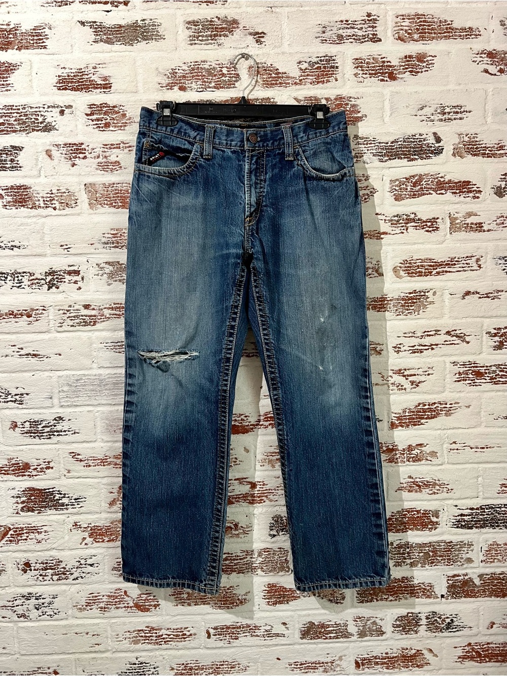 Ariat FR M4 Jeans Mens 33x30 Relaxed Boot Cut Flame Resistant CAT 2 Distressed